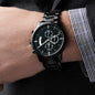 To My Son Customized Black Chronograph Watch