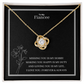 To My Fiancee Love Knot Necklace - Yellow & White Gold Variants