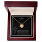 To My Fiancee Love Knot Necklace - Yellow & White Gold Variants