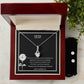To My Loving Mom Alluring Beauty + Clear CZ Earrings