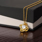 To My Mom Love Knot Necklace Non-Message Card