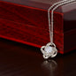 To My Best Friend Love Knot Necklace Non-Message Card