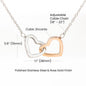 To My Mom interlocking Hearts Necklace Non-Message Card