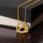 To My Mom interlocking Hearts Necklace Non-Message Card