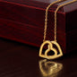 To My Mom interlocking Hearts Necklace Non-Message Card