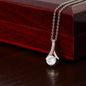 To My Wife Alluring Beauty Necklace Non-Message Card
