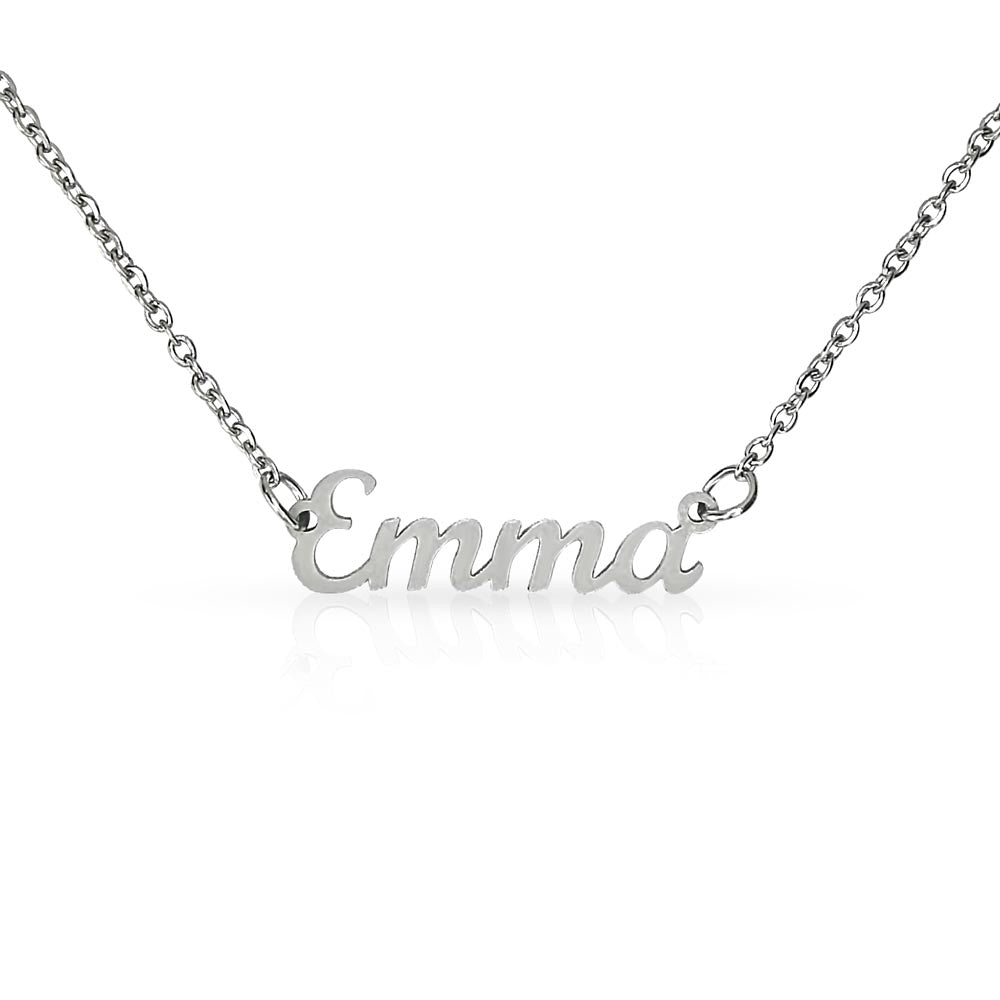 Custom Name Necklace Non-Message Card