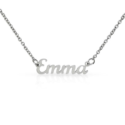Custom Name Necklace Non-Message Card