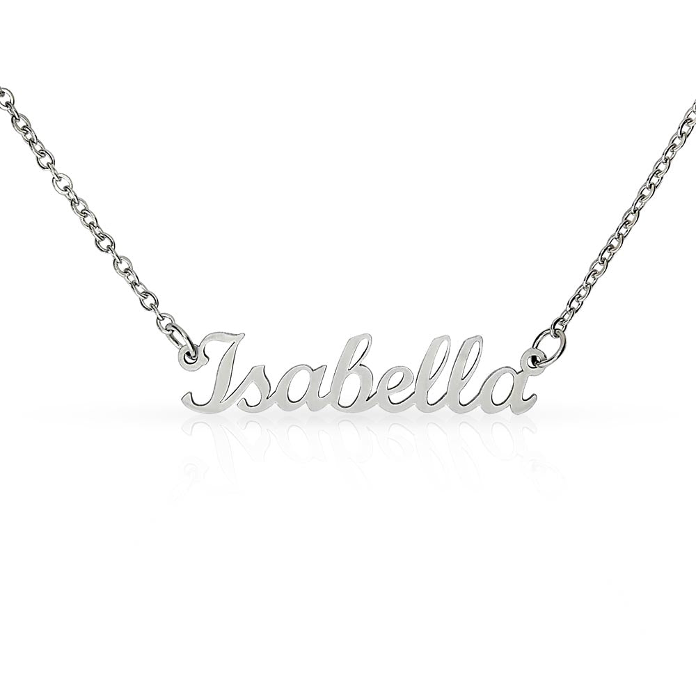 Custom Name Necklace Non-Message Card
