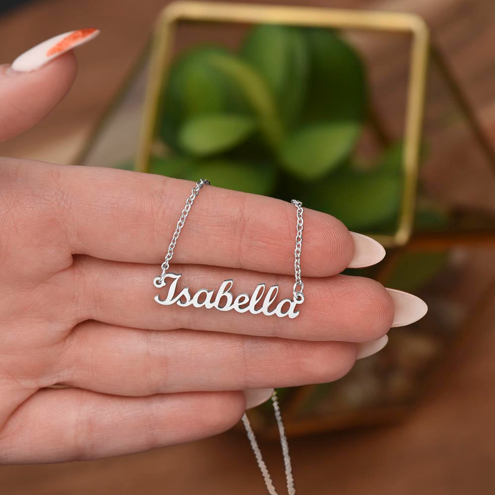 Custom Name Necklace Non-Message Card