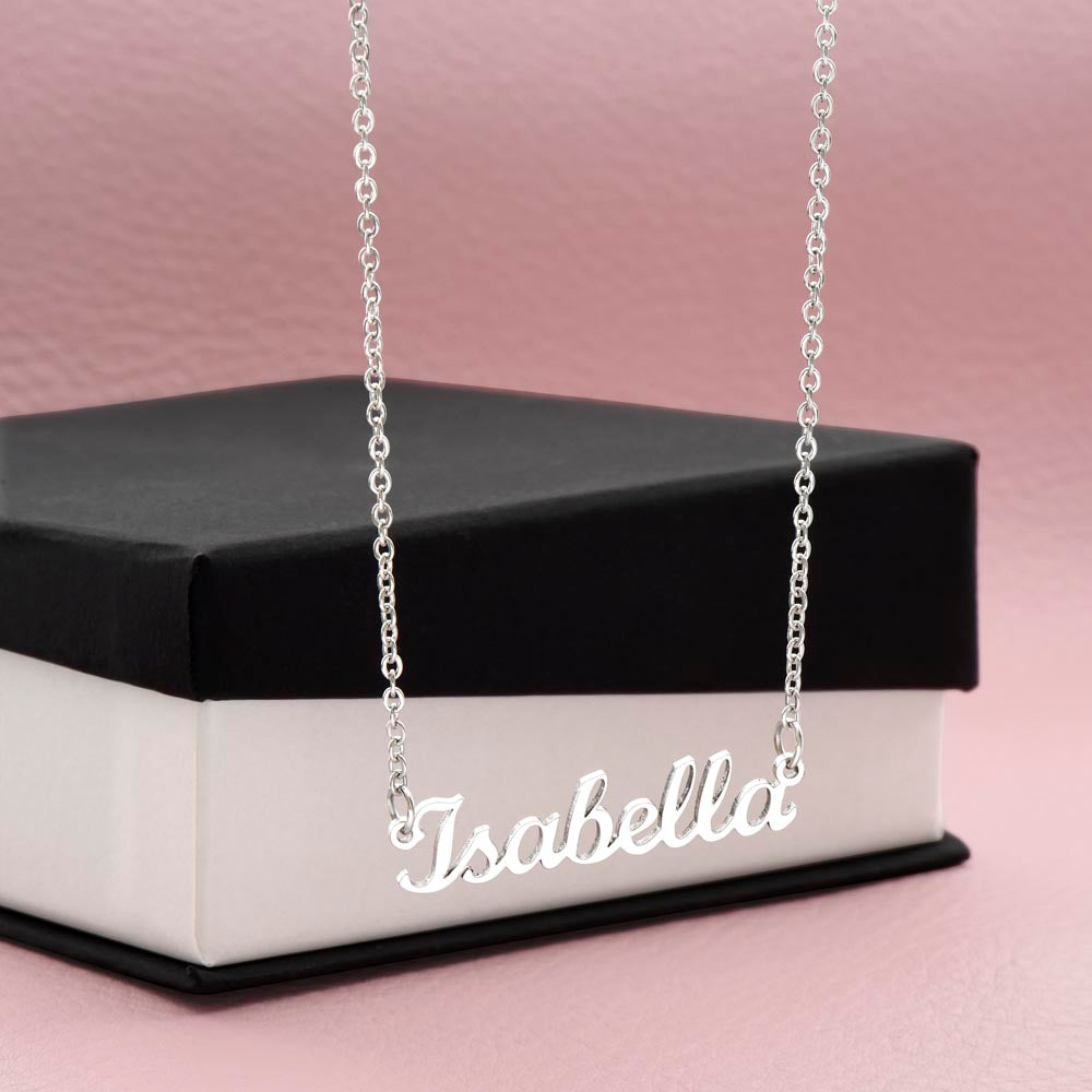 Custom Name Necklace Non-Message Card