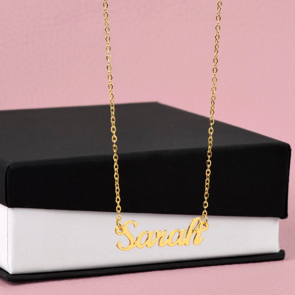 Custom Name Necklace Non-Message Card