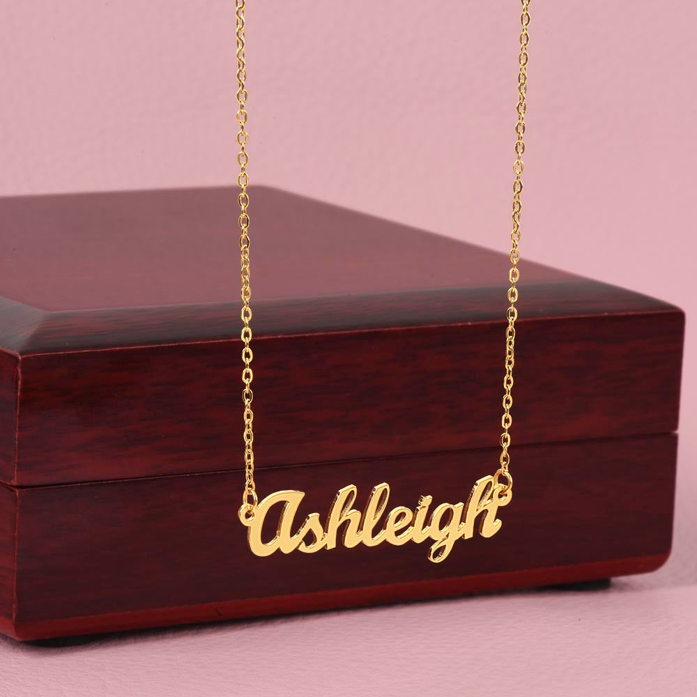 Custom Name Necklace Non-Message Card