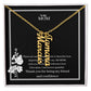 To My Mom Multi Vertical Name Necklace