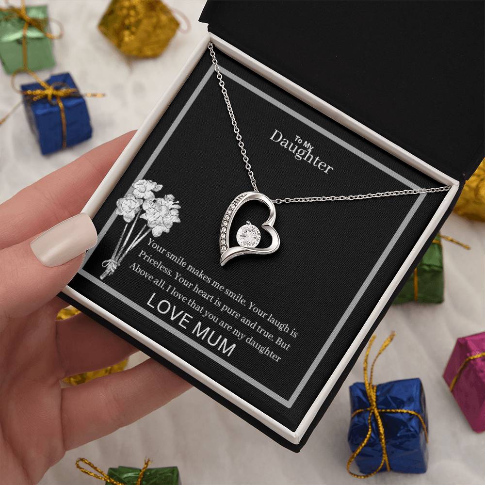To My Daughter Forever Love Necklace