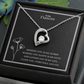 To My Fiancee Forever Love Necklace