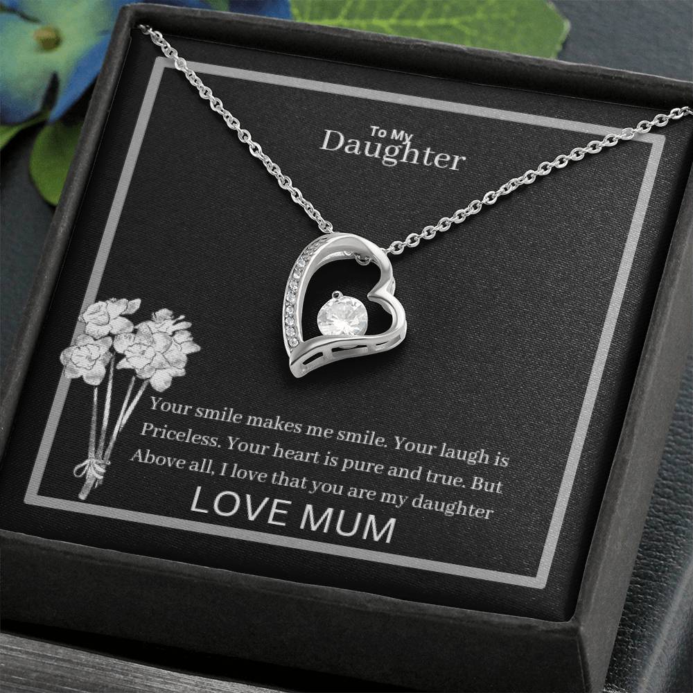 To My Daughter Forever Love Necklace