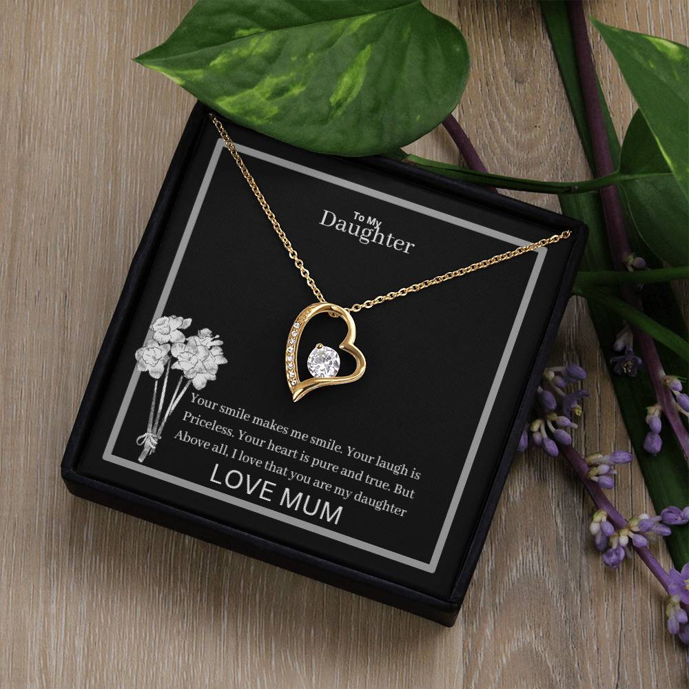 To My Daughter Forever Love Necklace