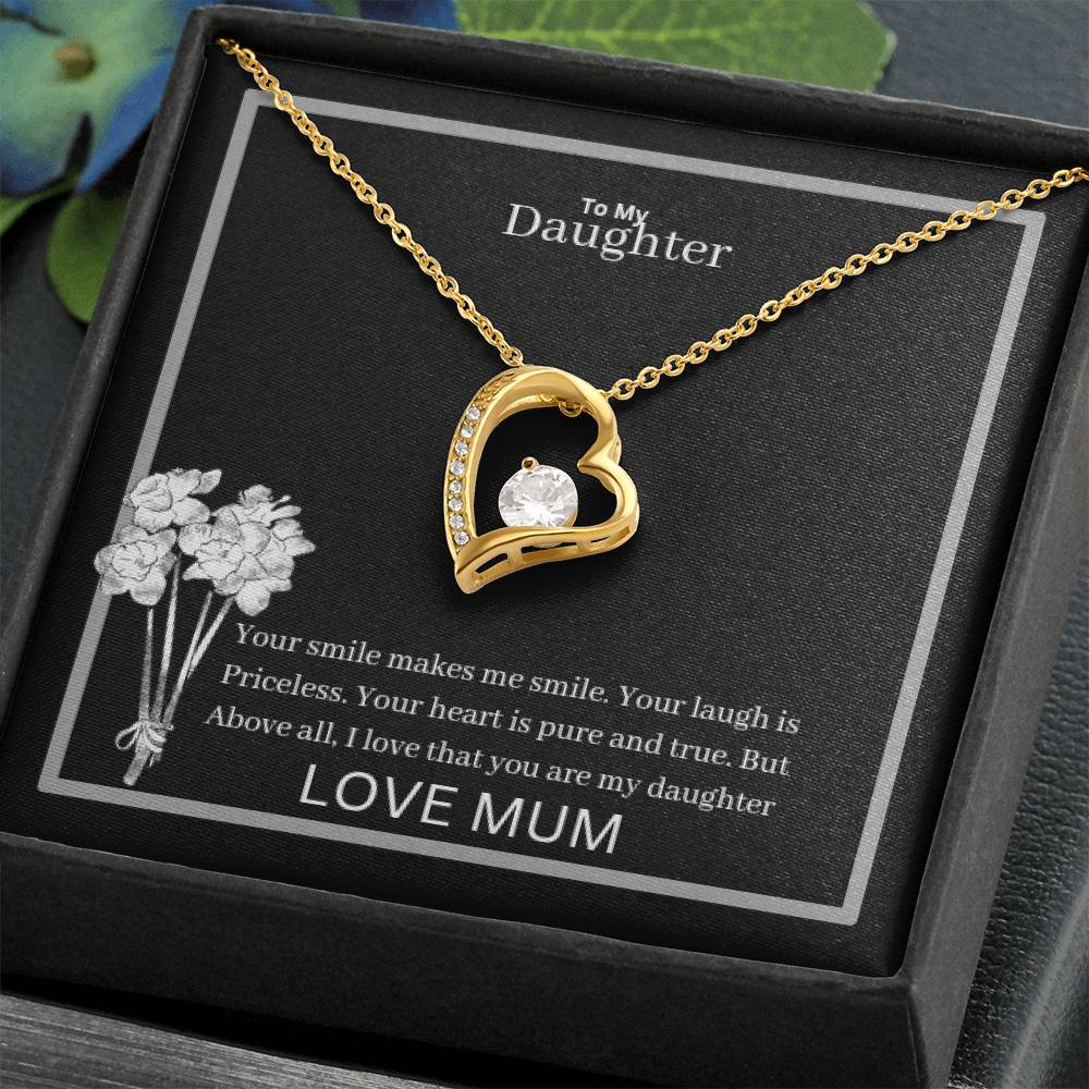 To My Daughter Forever Love Necklace