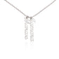 Multi Vertical Name Necklace Non-Message Card