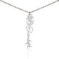 Flower Name Necklace Non-Message Card