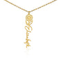 Flower Name Necklace Non-Message Card