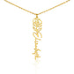 Flower Name Necklace Non-Message Card