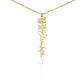 Flower Name Necklace Non-Message Card