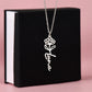 Flower Name Necklace Non-Message Card