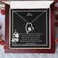 To My Mom Forever Love Necklace With On Demand Message Card