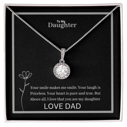 To My Daughter Eternal Hope Necklace