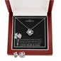 To My Daughter Love Knot Earrings & Necklace set