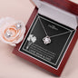 To My Daughter Love Knot Earrings & Necklace set