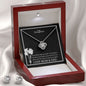 To My Daughter Love Knot Earrings & Necklace set