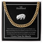 To My Husband Cuban Link Chain (Oreo + Lux Box + Length Extension)