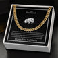 To My Husband Cuban Link Chain (Oreo + Lux Box + Length Extension)