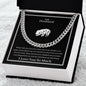 To My Husband Cuban Link Chain (Oreo + Lux Box + Length Extension)