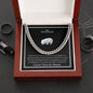 To My Husband Cuban Link Chain (Oreo + Lux Box + Length Extension)