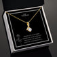 To My Fiancee Alluring Beauty Necklace Yellow & White Gold Variants
