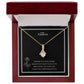 To My Fiancee Alluring Beauty Necklace Yellow & White Gold Variants