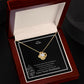 To My Wife Love Knot Necklace Yellow & White Gold Variants