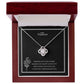 To My Fiancee Love Knot Necklace Yellow & White Gold Variants