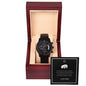 To My Husband Black Chronograph Watch + MC (No Engraving)