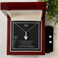 To My Loving Wife Alluring Beauty + Clear CZ Earrings