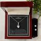 To My Girlfriend Alluring Beauty + Clear CZ Earrings