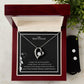 To My Best Friend Forever Love Necklace + Clear CZ Earrings
